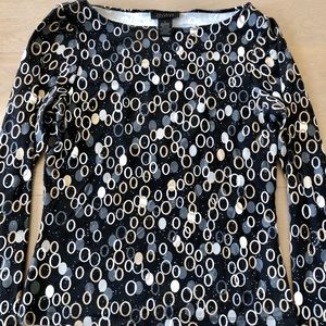 Circle dots flattering stretch top Limited Small